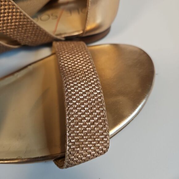 Rosegold Sandals Elastic Straps sz 11 - Picture 10 of 11